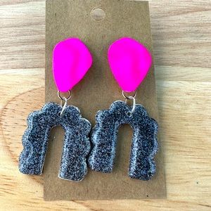 Polymer clay earring